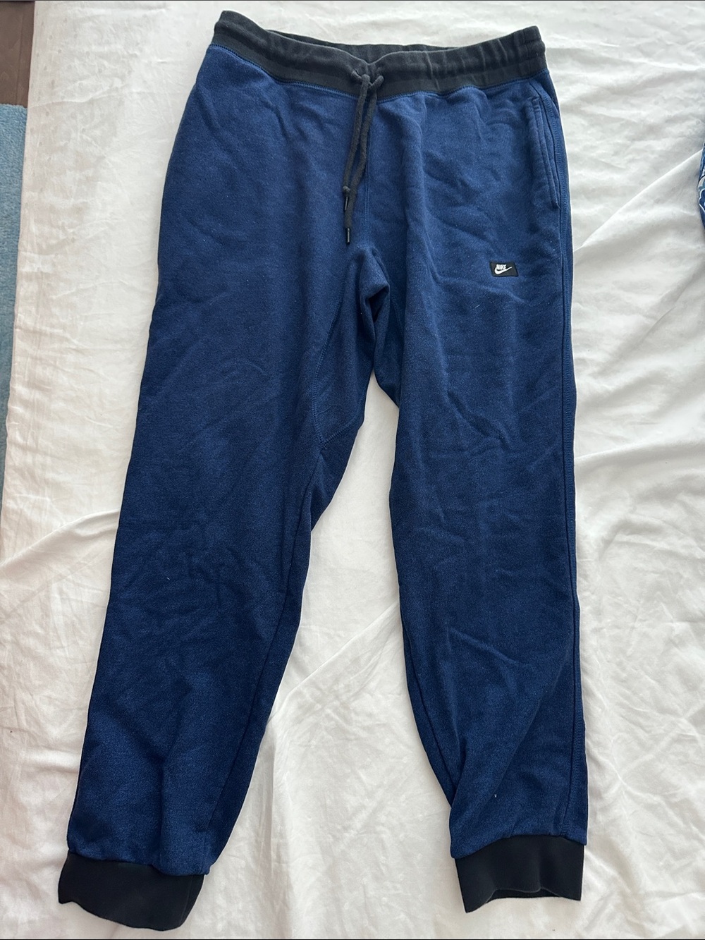 Nike Navy Blue & Black Men’s Jogger Sweatpants